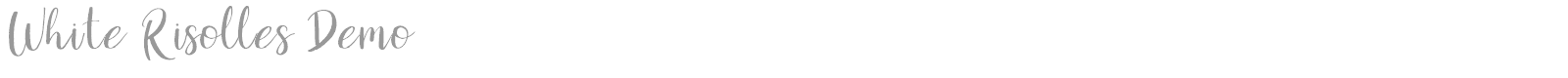 White Risolles font preview